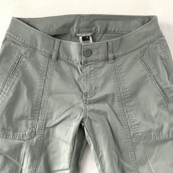 The North Face A5 Cargo Pants Womens 6 Roll Cuff Crop Gray Cotton Hiking - Picture 4 of 10